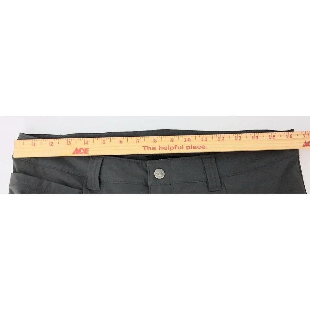 The North Face Pants Men's Size 32 Gray Zip Cargo Pockets Hiking Nylon Preowned